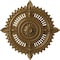 Ekena Millwork Haylynn Ceiling Medallion (Fits Canopies up to 1 1/4"), 29 1/8"OD x 1 1/4"ID x 4"P, Pale Gold CM29HYPAS - alternate 1